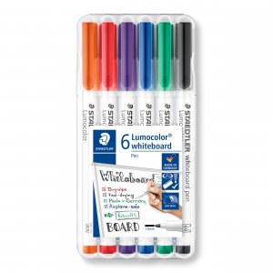 Stylos pour tableau blanc Lumocolor 1mm - 6 stylos Stylos pour tableau blanc Lumocolor 1mm - 6 stylos