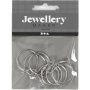 Boucles d'oreilles - plaqu argent - 8 pcs