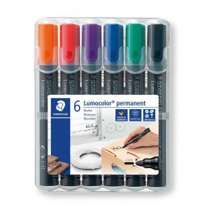 Marqueur permanent Lumocolor 2 mm - 6 stylos Marqueur permanent Lumocolor 2 mm - 6 stylos