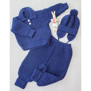 Patron tricot - Pull, Pantalon & Bonnet (tailles bébé alt5) Patron tricot - Pull, Pantalon & Bonnet (tailles bébé alt5)