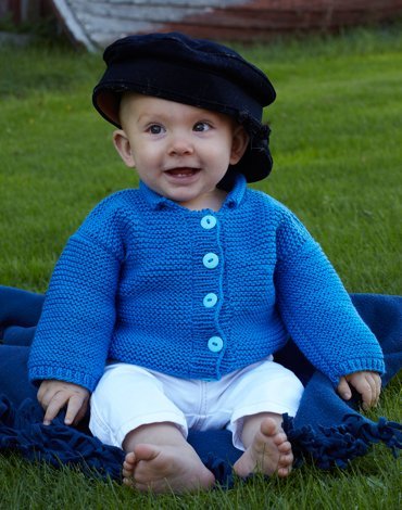 Patron tricot - Cardigan (bb - avec boutons)