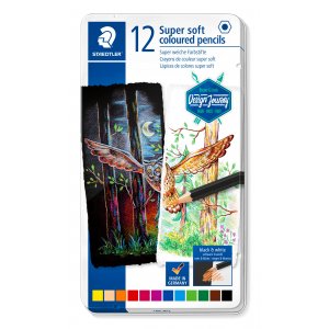 Design Journey Crayons de couleur super doux en boîte - 12 crayons Design Journey Crayons de couleur super doux en boîte - 12 crayons
