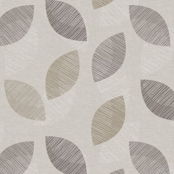 Toile cire PVC Ellipse - Beige