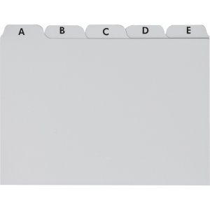 Carte d'écriture - Registre A6 - plastique gris Carte d'écriture - Registre A6 - plastique gris