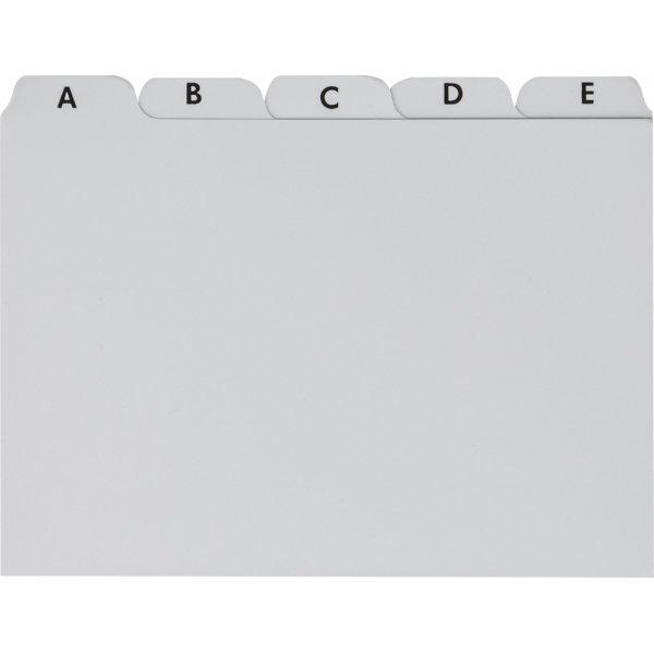 Carte d\\\'criture - Registre A6 - plastique gris