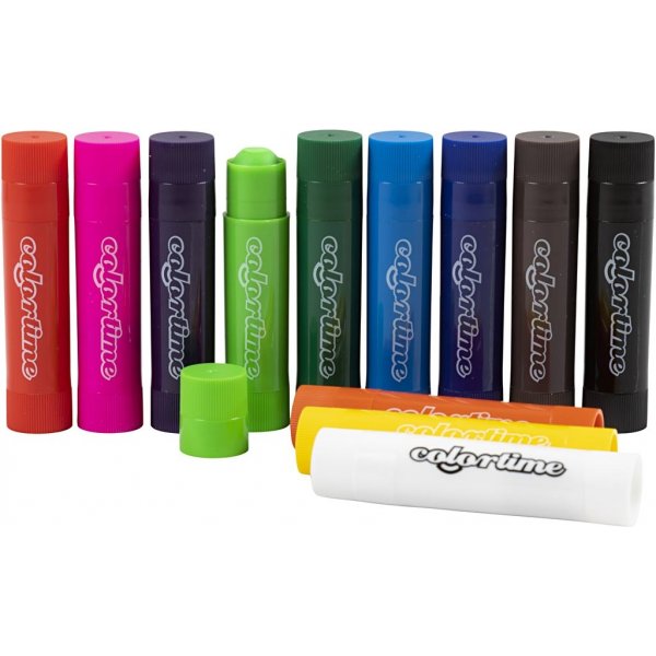 Soft Color Stick - couleurs mélangées - 12 pcs Soft Color Stick - couleurs mélangées - 12 pcs