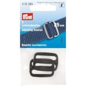 Boucle de réglage plastique 25 mm - noire Boucle de réglage plastique 25 mm - noire