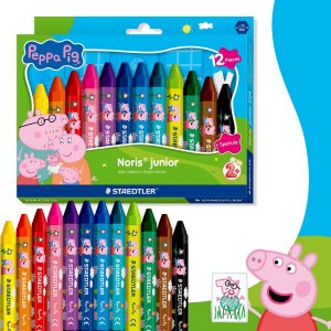 Crayons de cire Greta Gris, couleurs assorties - paquet de 12 Crayons de cire Greta Gris, couleurs assorties - paquet de 12