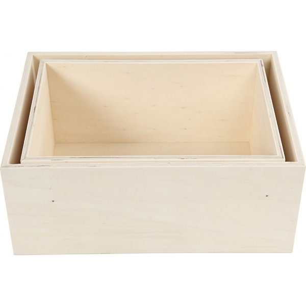 Botes de rangement - rectangle - 2 pcs