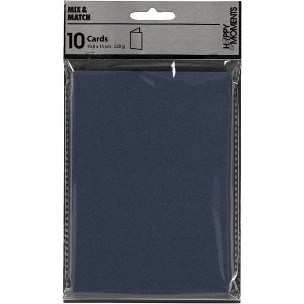 Carte - bleue - 10,5 x 15 cm - 10 pcs Carte - bleue - 10,5 x 15 cm - 10 pcs