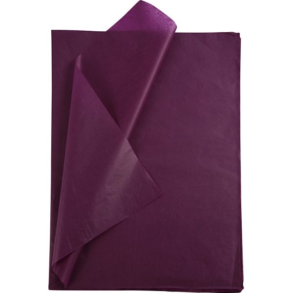 Papier de soie - bordeaux - 50 x 70 cm - 14 g -25 feuilles