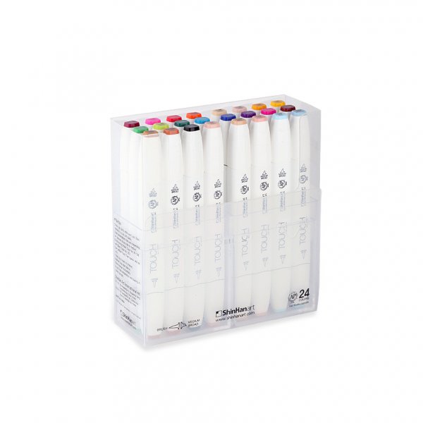 Marqueur Touch Twin Brush - 24 stylos