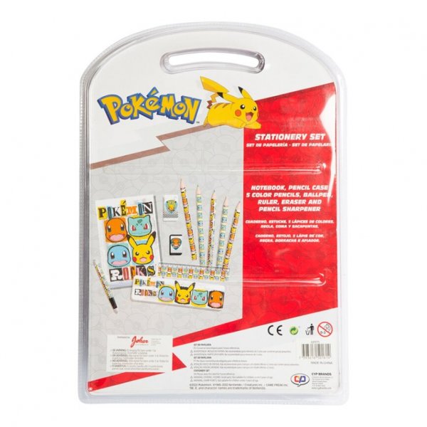 Pokémon - Set d\\\'écriture avec trousse Pokémon - Set d\\\'écriture avec trousse