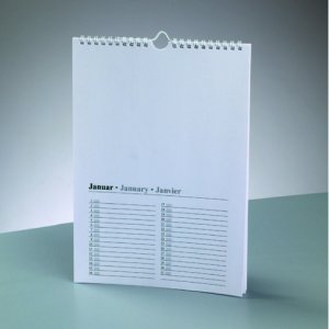 Calendrier pour dessiner A4 - blanc Calendrier pour dessiner A4 - blanc