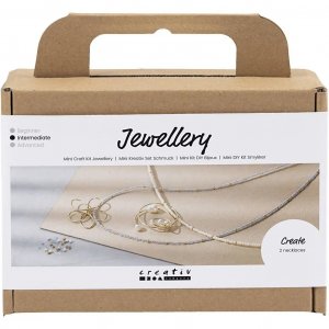 Mini kit DIY - Collier de perles avec pendentif en fil de fer Mini kit DIY - Collier de perles avec pendentif en fil de fer