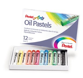 Set de pastels à l'huile - 12 crayons de couleur Set de pastels à l'huile - 12 crayons de couleur