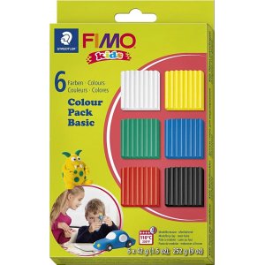 FIMO® Kids Clay - couleurs standards - 6 x 42 g FIMO® Kids Clay - couleurs standards - 6 x 42 g