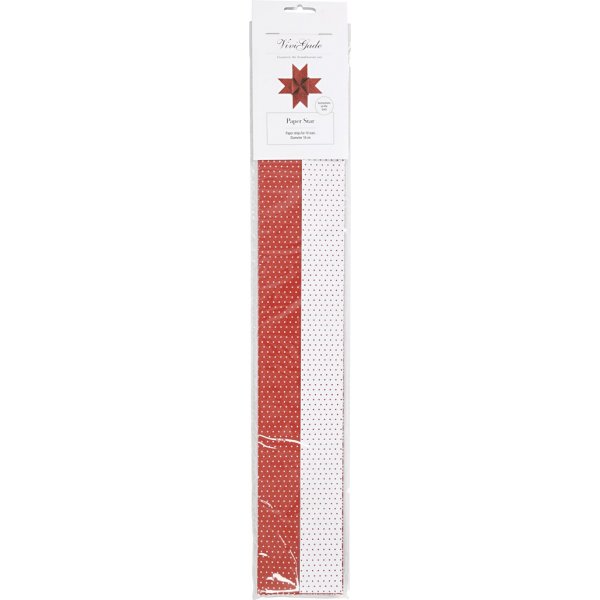 Bandes toiles - rouge - blanc - 18 cm - 40 bandes