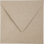 Enveloppe recycle - naturel - 16 x 16 cm - 50 pcs