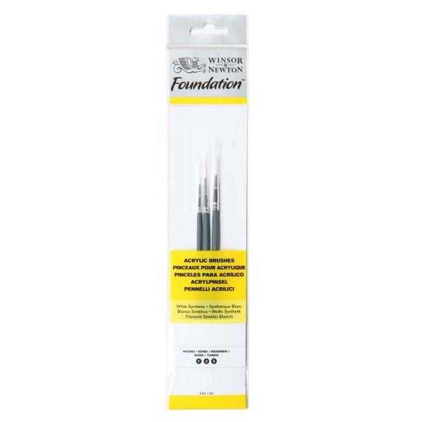 Set de pinceaux synthétiques W&N Foundation Acrylique - No.1