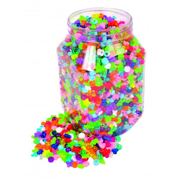 Mélange de perles en plastique 3350 pcs Mélange de perles en plastique 3350 pcs