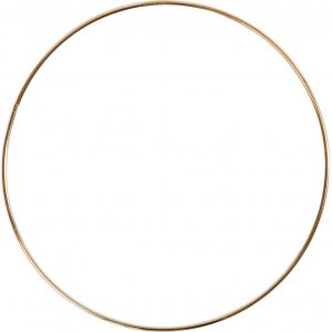 Bague en métal - dorée - Ø20 cm Bague en métal - dorée - Ø20 cm