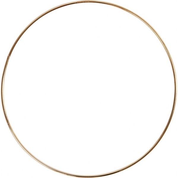 Bague en mtal - dore - 20 cm