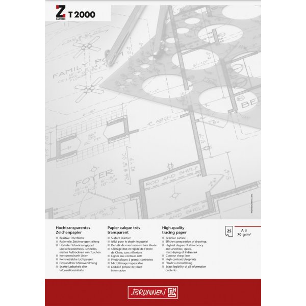 Carnet de croquis - A3 70g T2000 (25 pages)