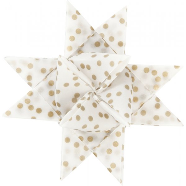 Bandes toiles - or - blanc - 6,5+11,5 cm, 48 bandes