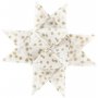 Bandes toiles - or - blanc - 6,5+11,5 cm, 48 bandes