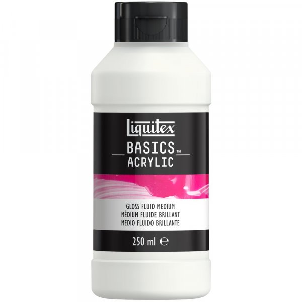 Mdium acrylique - Liquitex Basics Additives - 250ml - Flacon Gloss Fluid Medium