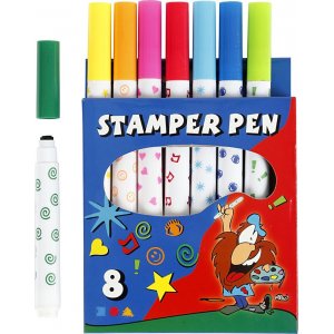 Encre pour tampon - couleurs mélangées - 8 pcs Encre pour tampon - couleurs mélangées - 8 pcs