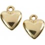 Coeurs - plaqu or - 10 pcs