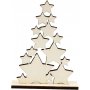 Sapin de Noël aux étoiles - 14,7 x 19,6 cm