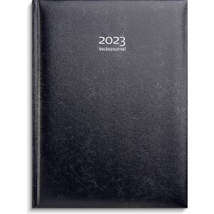 Journal hebdomadaire 2023 Cuir artificiel - Bleu foncé Journal hebdomadaire 2023 Cuir artificiel - Bleu foncé