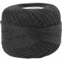 Fil de coton merceris - noir - 20 g