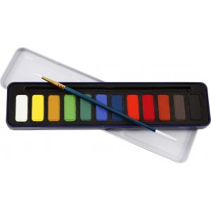 Set aquarelle - couleurs mélangées - 12 pcs Set aquarelle - couleurs mélangées - 12 pcs