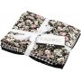 Tissu patchwork - noir - 4 pcs