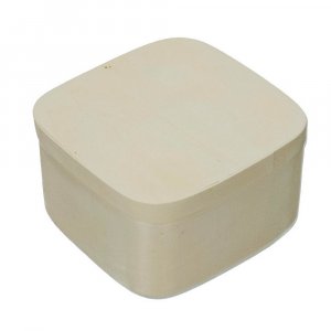 Caisse en contreplaqué 12,5 x 12,5 x H 7cm - carrée non traitée Caisse en contreplaqué 12,5 x 12,5 x H 7cm - carrée non traitée