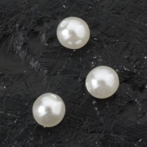 Perles de cire en verre 4 mm Blanc - 60 pcs Perles de cire en verre 4 mm Blanc - 60 pcs