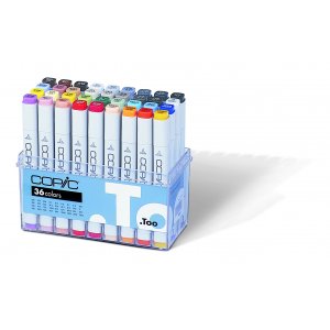 Set Copic Marker - 36 stylos - Couleurs de base Set Copic Marker - 36 stylos - Couleurs de base