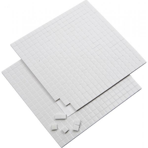 Patins de fixation 3D - blanc - 2 x 400 pcs Patins de fixation 3D - blanc - 2 x 400 pcs