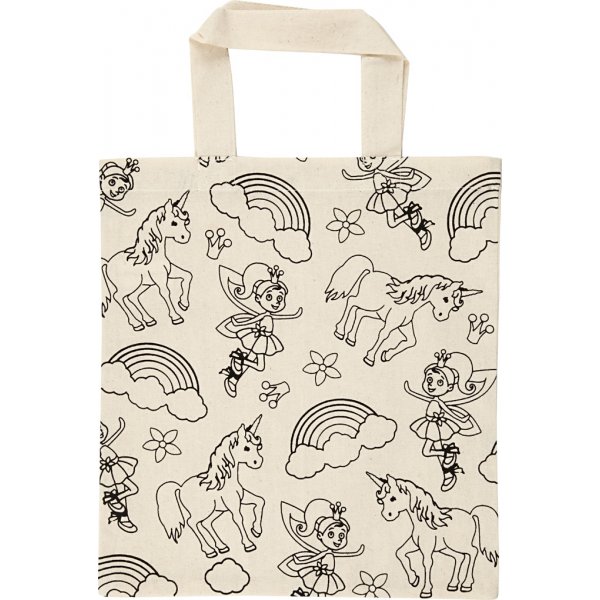 Sac textile - nature claire - licorne