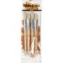 Brosses pour enfants - en bois - 4 pcs