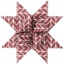 Bandes toiles - rouge - blanc - 6,5+11,5 cm - 60 bandes