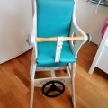 Image client Tissu d'ameublement Vinyle / Similicuir Turquoise - 140 cm
