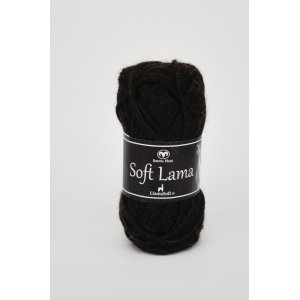 Fil de mouton doux Lama noir 50g Fil de mouton doux Lama noir 50g