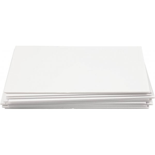Carton mousse - blanc - A4 - 10 feuilles