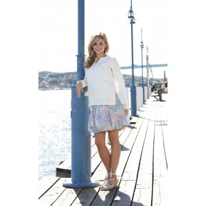 Patron tricot - Pull avec bordure texturée Patron tricot - Pull avec bordure texturée
