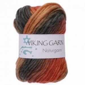 Fil Viking Fil naturel 50g - Multi noir/orange (659) Fil Viking Fil naturel 50g - Multi noir/orange (659)